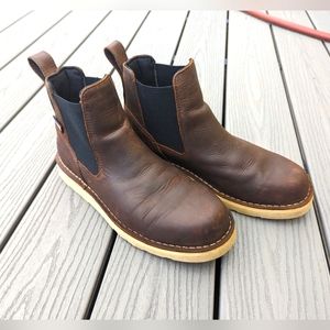 Danner Mens Bull Run Chelsea 6" Wedge Boots Brown 10